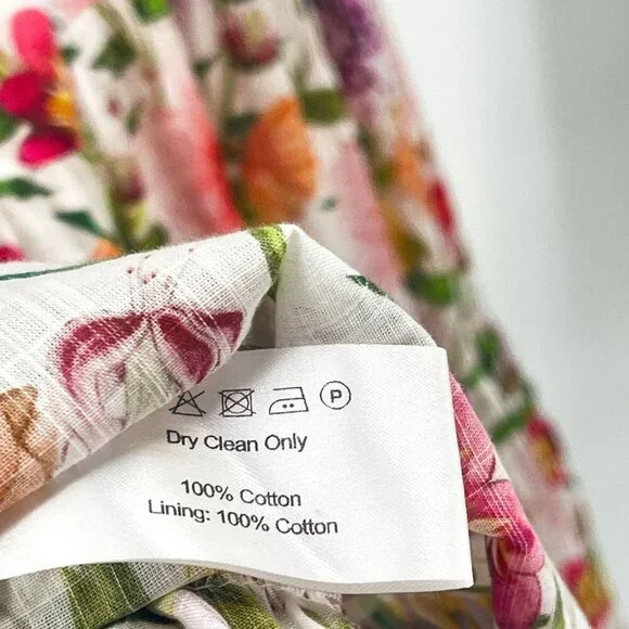 NEW Borgo De Nor Petra One Shoulder Ruffle Midi Dress Tiered Floral Print - Picture 16 of 16